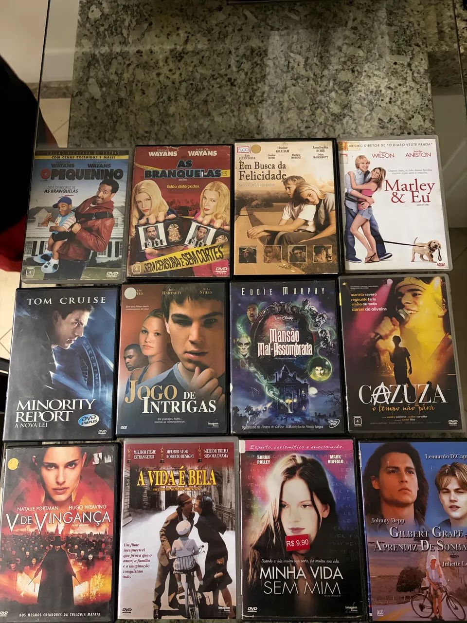 Lote de filmes em DVD 