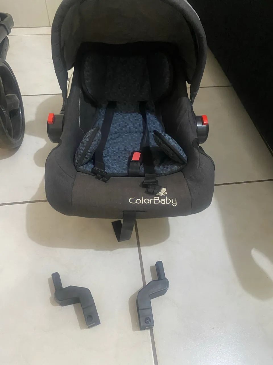Carrinho de bebê Moisés com bebê conforto  - Foto 4