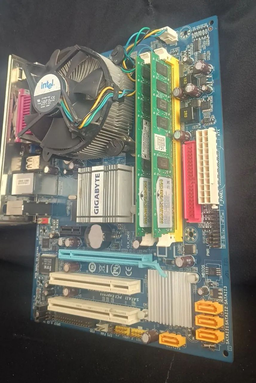 Kit placa mãe + Processador + Memória LEIA ANÚNCIO  - Foto 5