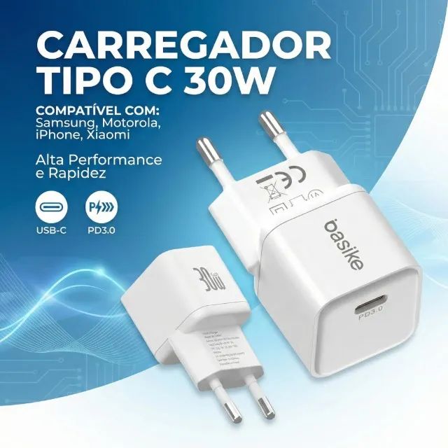 Basike Carregador Tipo C 30W BA-CAR047