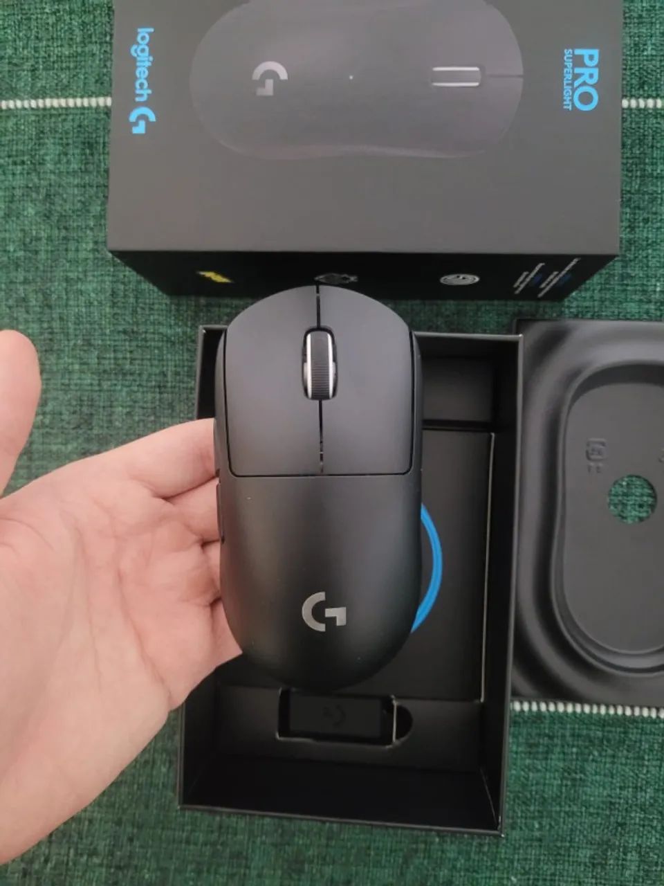 Mouse Logitech G Pro X Superlight Lightspeed Preto - Foto 2