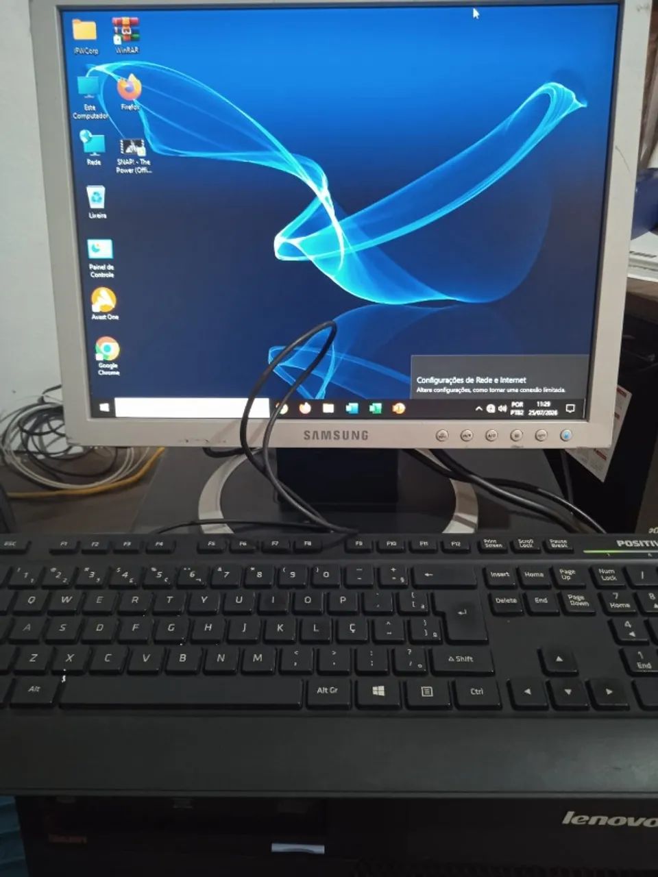 computador lenovo completo e pronto pra uso - Foto 5