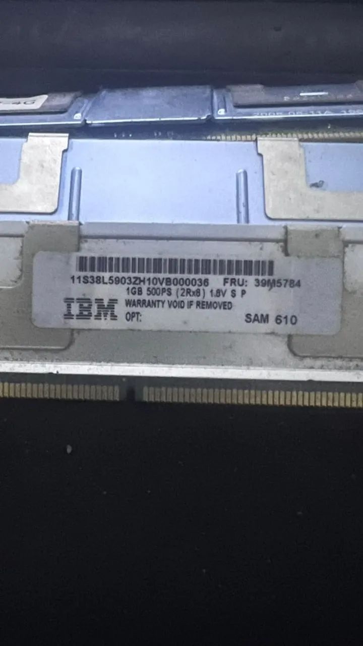 3 Memórias Servidor DDR2 FB-DIMM ECC 1GB - PC2-5300F - Foto 2