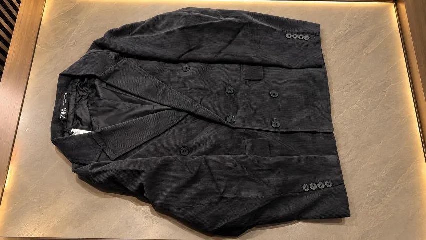 blazer zara masculino veludo cotelê