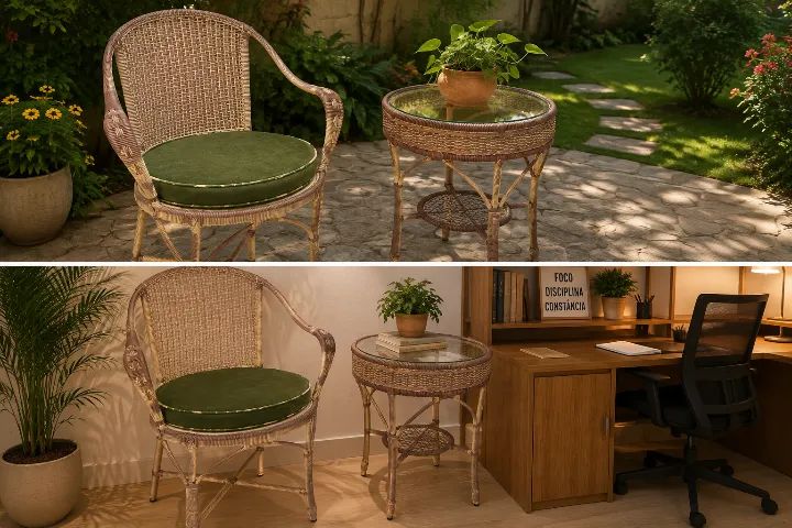 Conjunto para jardins, sala e ou escritório  - Foto 2