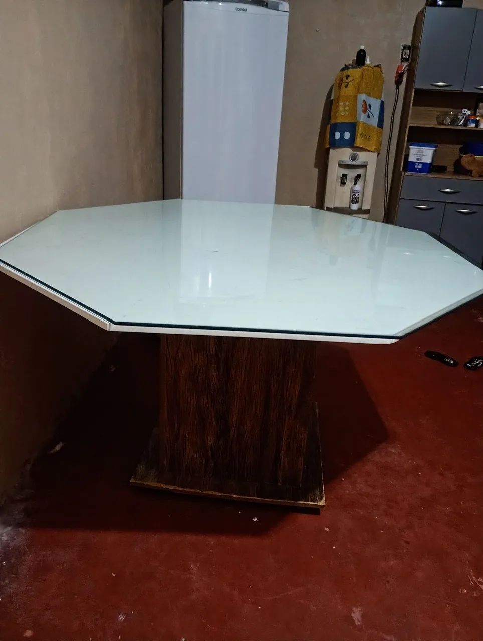 Mesa e vidro temperado oitavado grande - Foto 4