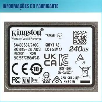 Ssd Sata Kingston 240gb - Foto 2