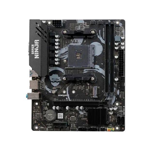 Placa Mãe Gamer Ninja A520M, Chipset A520, AMD AM4, M-ATX, DDR4