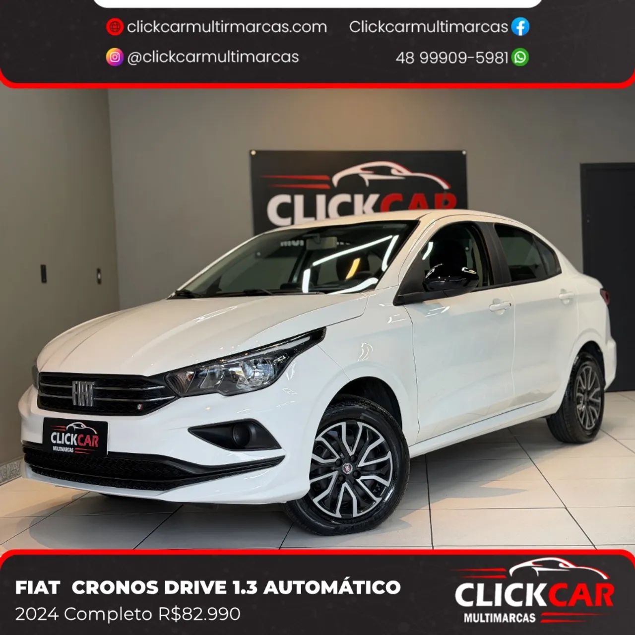 Fiat Cronos Drive 1.3 8V Flex Aut. 2024 - Foto 5