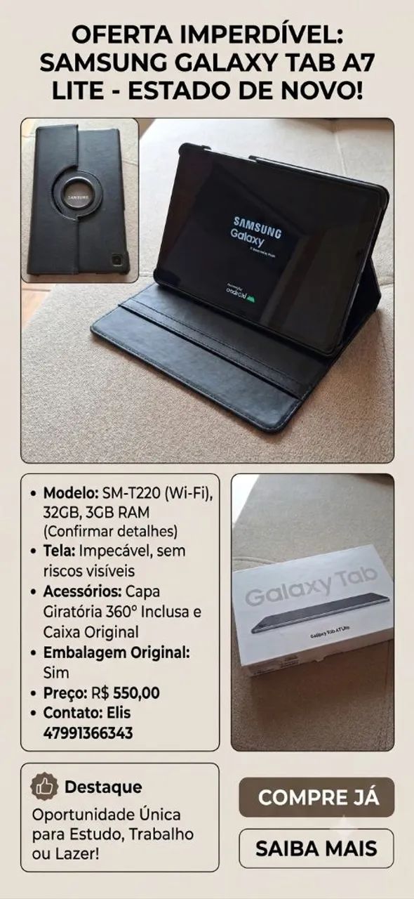 Tablet A7 Lite Sansung 
