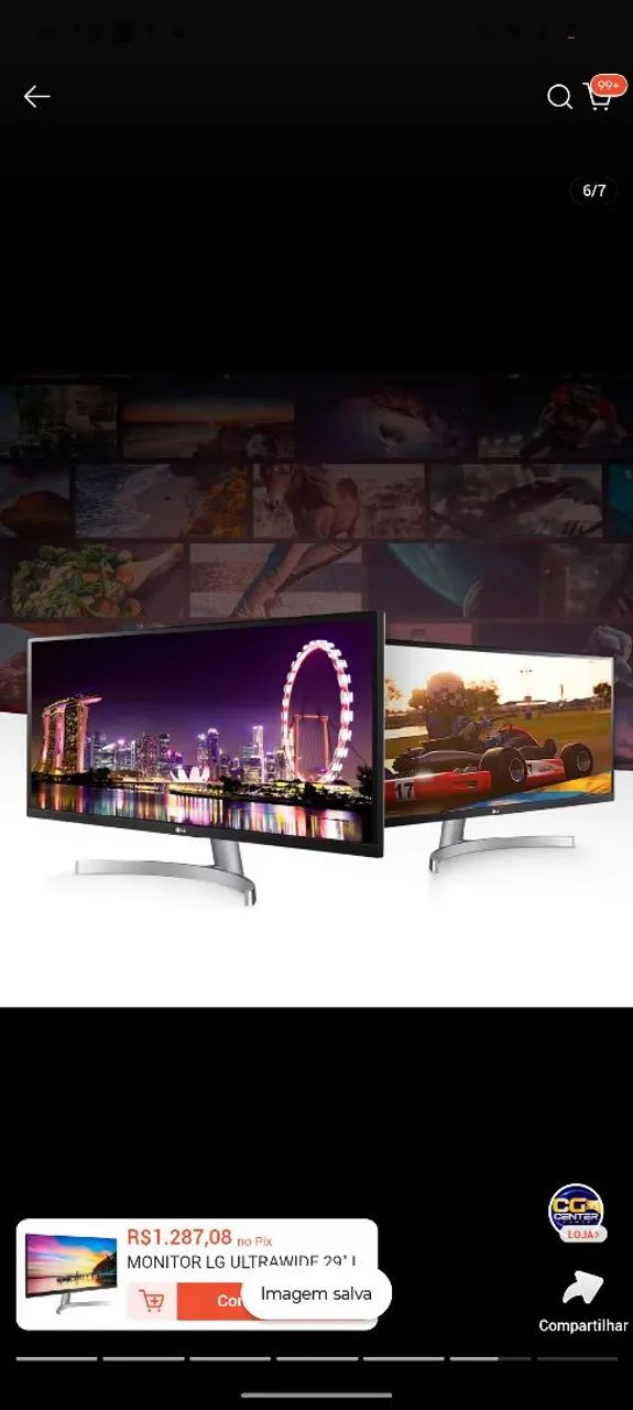 Monitor LG Led 29 29wk600 Ultrawide  Hdmi Freesync - Foto 2