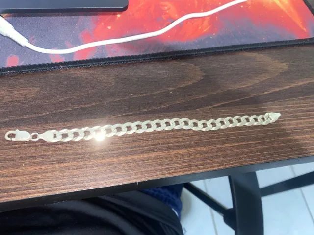 PRATA 925 DE PULSO 20 CM - Foto 2