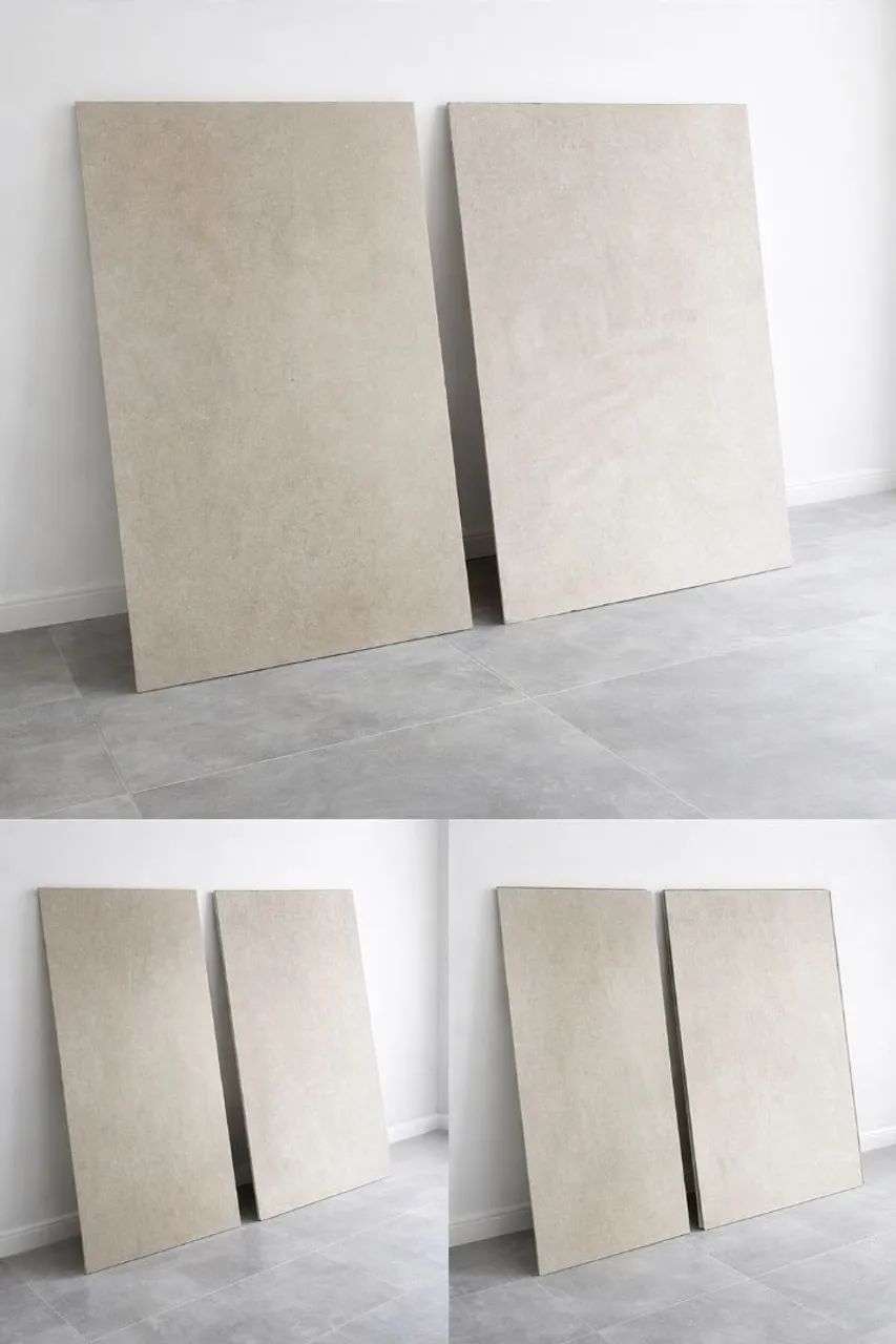 6 Pedras De Porcelanato Bege Claro 51x103