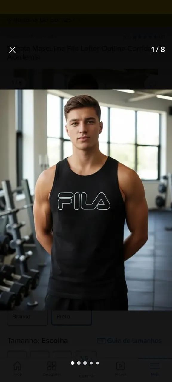 Regata fila Original Masculina algodão 