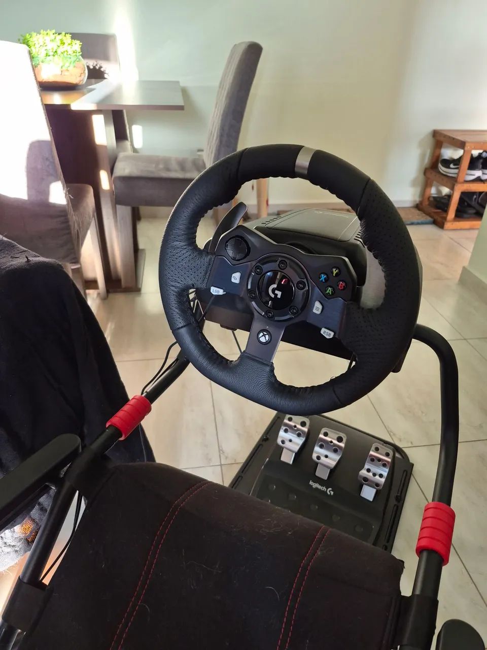 COCKPIT + VOLANTE G920 LOGITECH XBOX - Foto 4