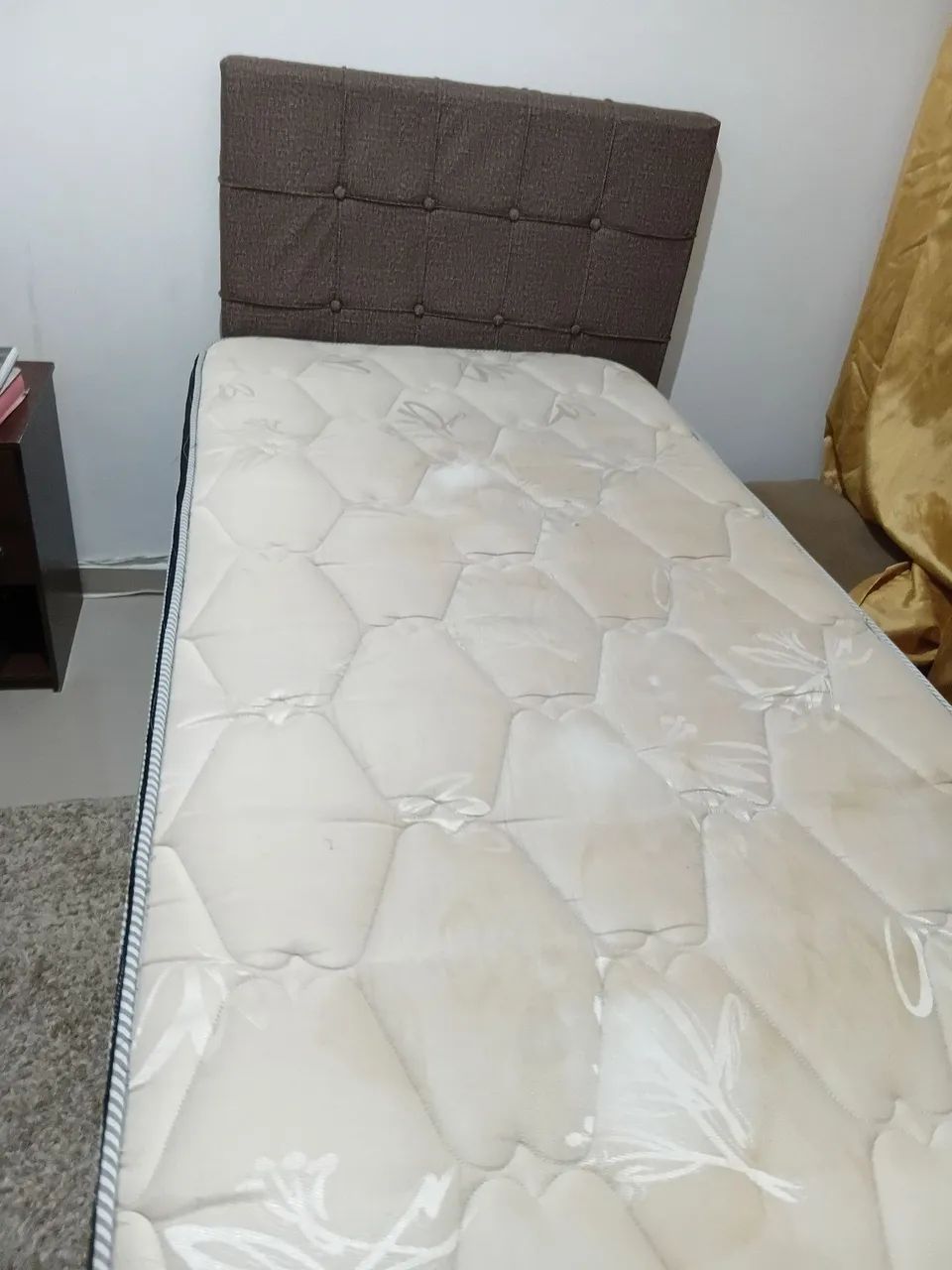 CAMA BOX BAU +COLCHÃO SOLTEIRO