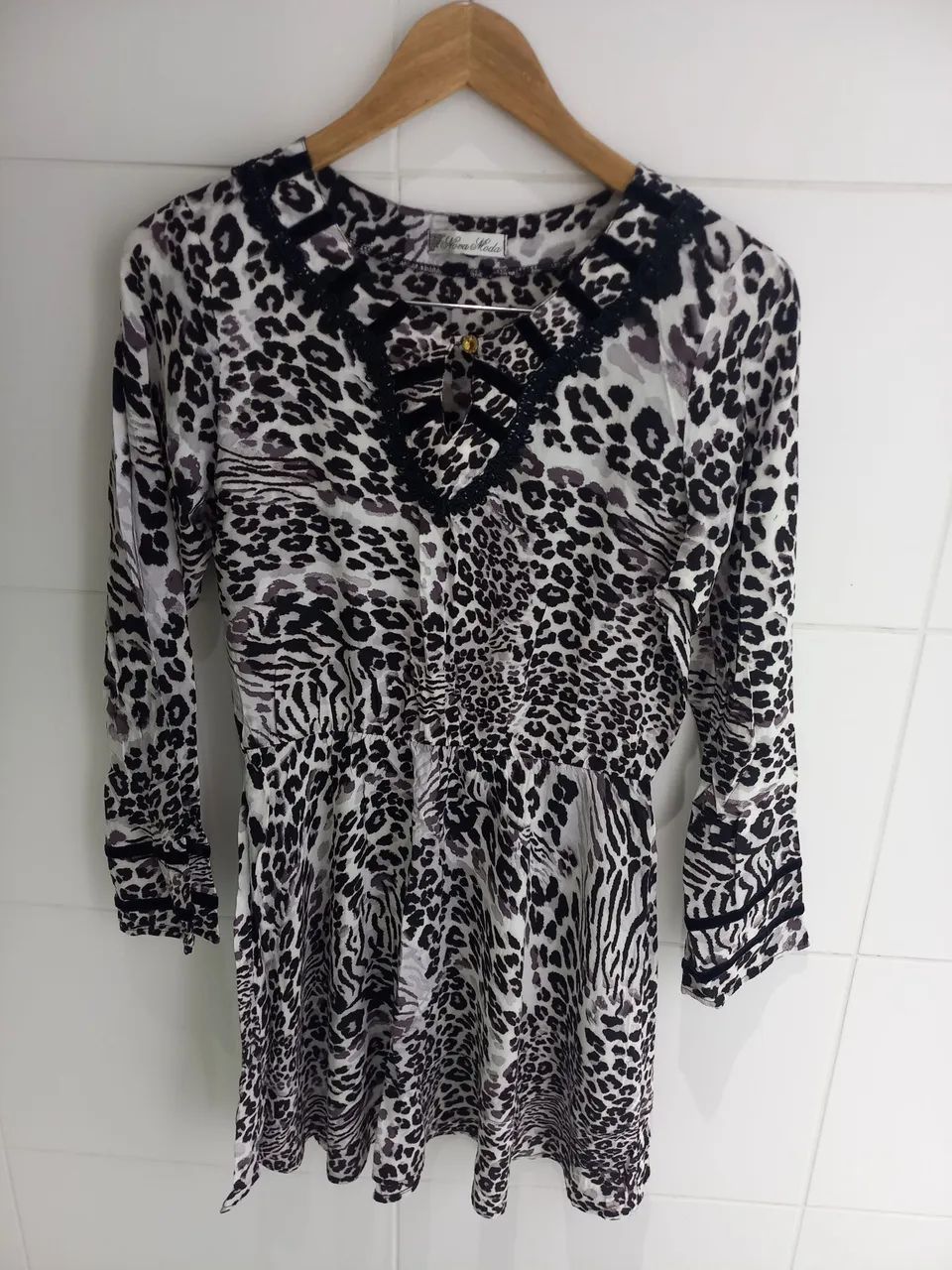 Vestido animal print