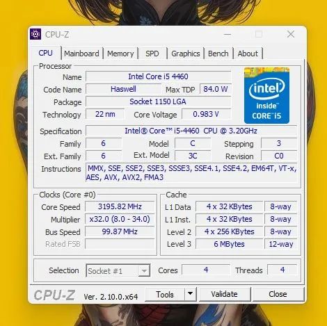 Processador Intel Core 15 4460 3.2ghz (Usado)  