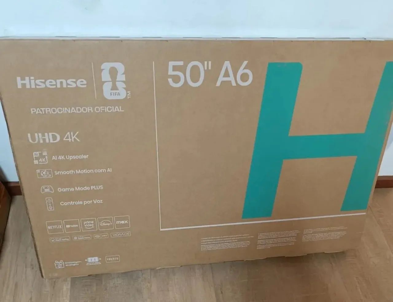 TV Hisense 4K 50" Polegadas 50A6NV HDR10, HLG, Dolby Gaming, DTS Virtual X, Alexa