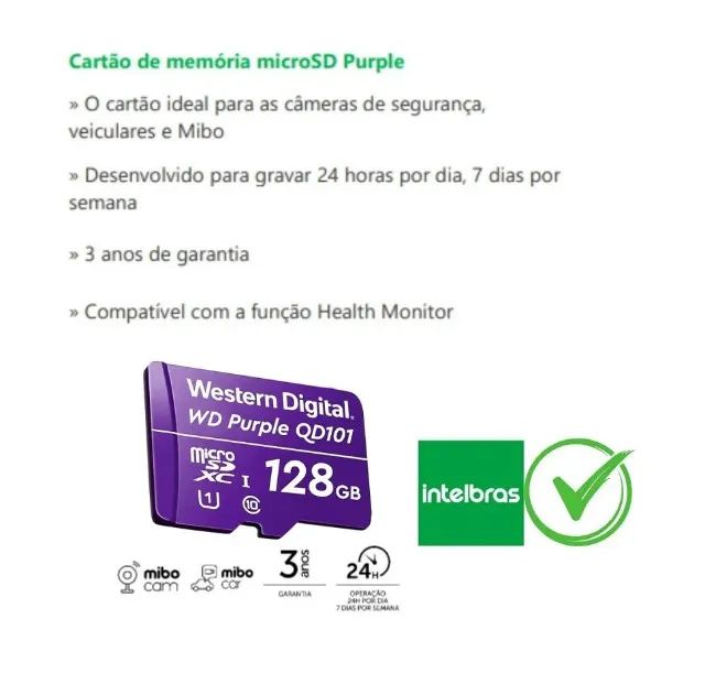 Cartão de Memória 128 GB 64tbw para Câmera de Segurança - Foto 4