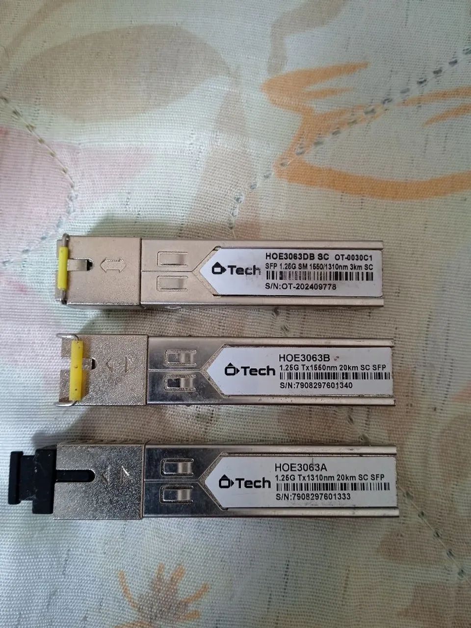 Vendo 3 GBICS, 2 de 20 Km e 1 de 3 KM