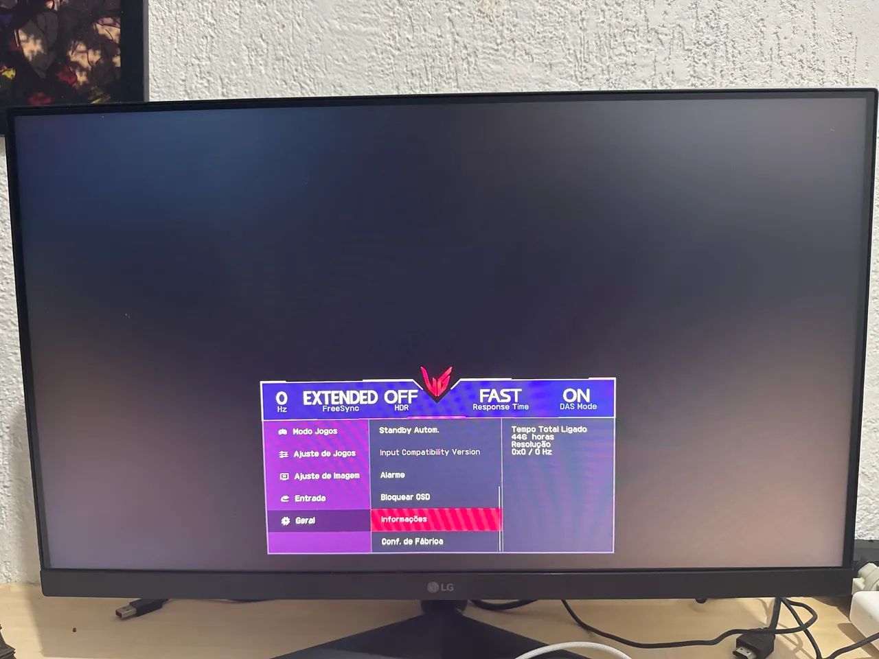 Monitor LG UltraGear 144Hz 24 polegadas