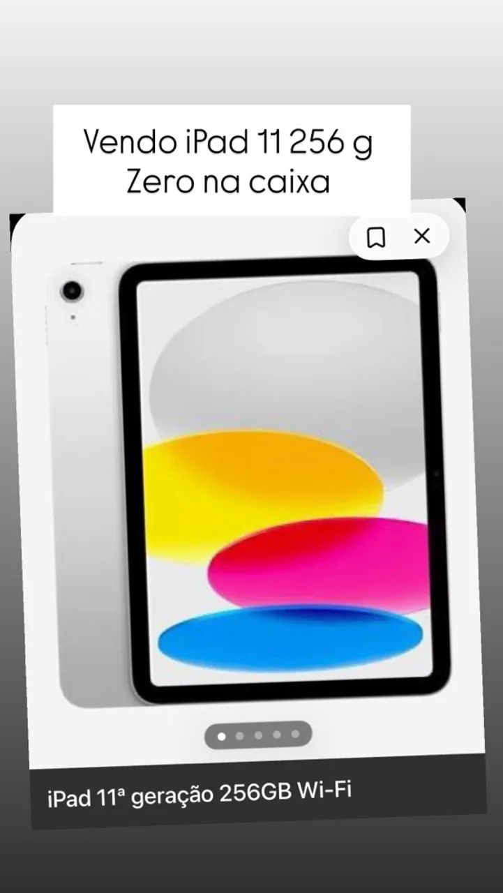 Vendo iPad 11 256g na caixa  - Foto 2