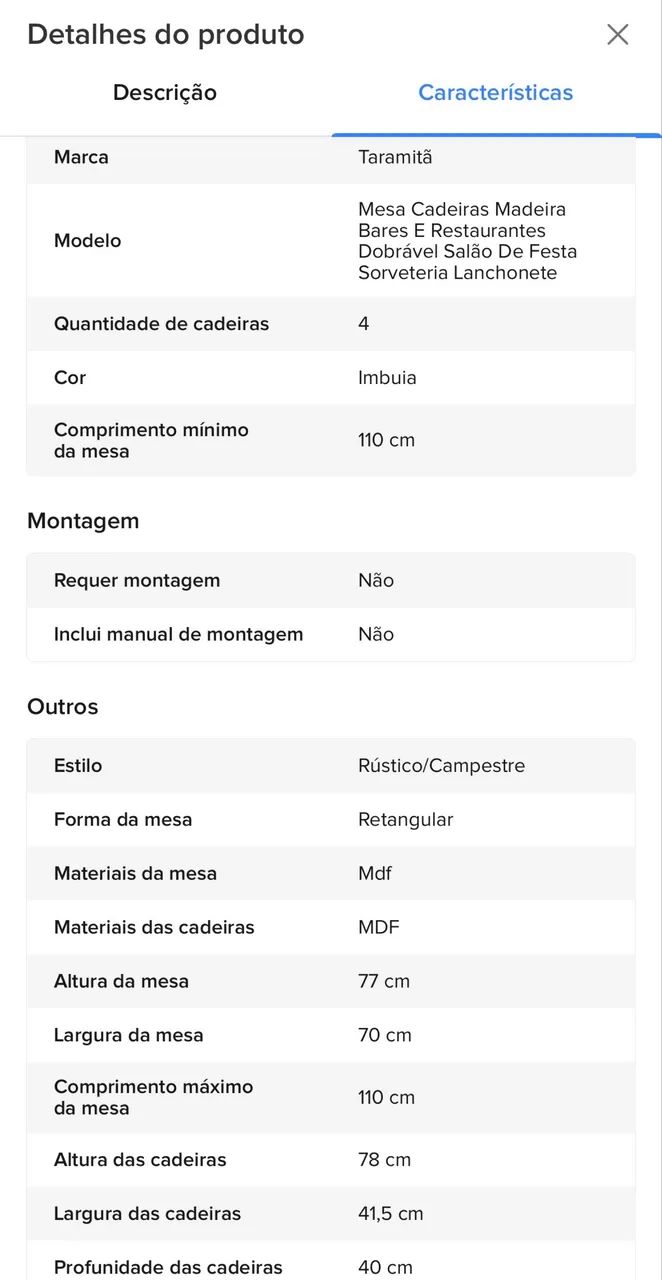 Jogos de mesa 4 lugares - Foto 2