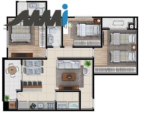 Apartamento com 2 dormitorios + 1 suite luis xv palace resid - Foto 4