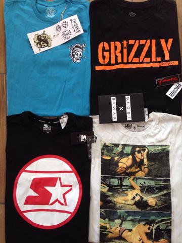 Kit 5 camisetas marcas surf/skate originais entrego - Foto 5