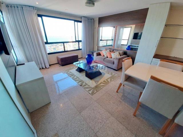 Apartamento mobiliado em Ponta Negra, andar alto e linda vista - Foto 7