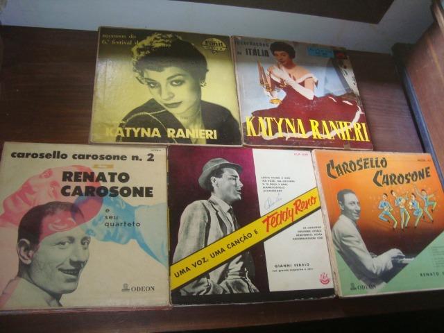 Lotes Discos 10 pol 33 rpm, Eartha Kitt, Francisco Alves, Carlo Buti, Katyna Ranieri,