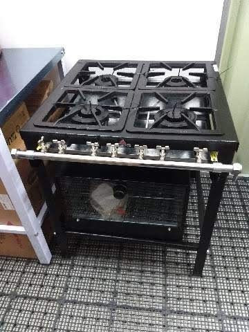 Fogão Industrial 4 bocas com forno queimadores duplos Progás. Novo