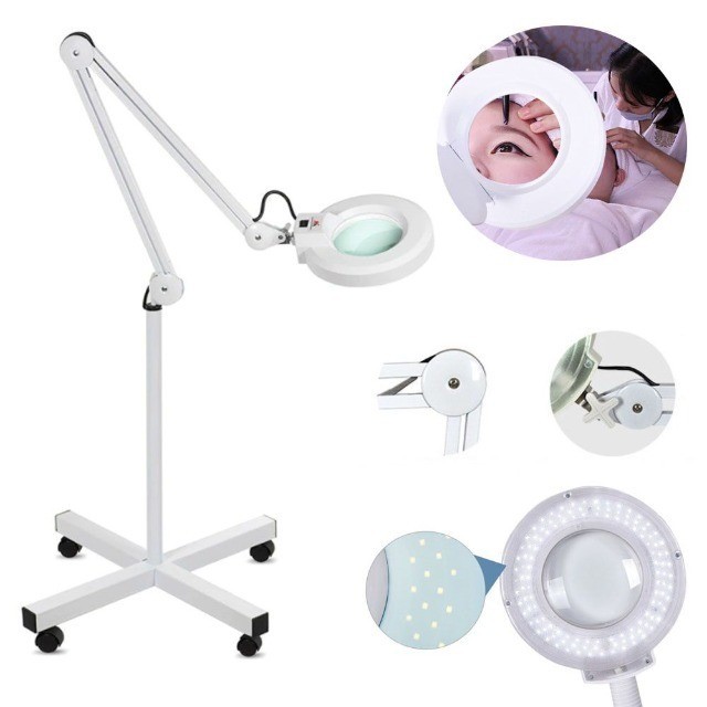 Luminária Tripé Com lupa para Estética Profissional 