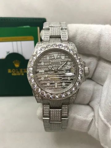 Relogio Rolex Cravejado - Foto 3