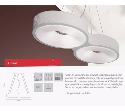 Pendente Decorativo 6 Lâmpada  - Foto 2