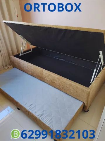 Box Baú Solteiro com auxiliar na espuma d28 selada - Foto 3