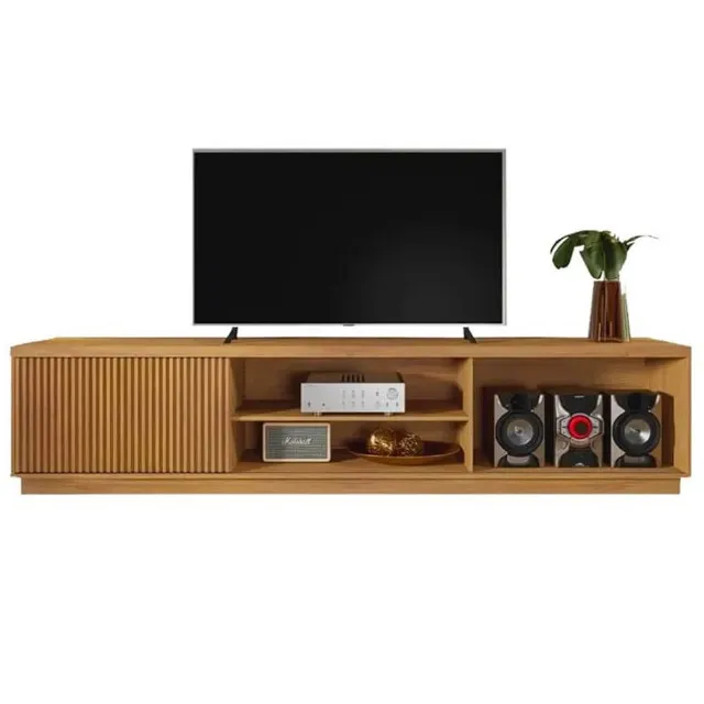 Rack Arezzo Mavaular 180cm para TV até 75 Polegadas 2 Portas Naturalle