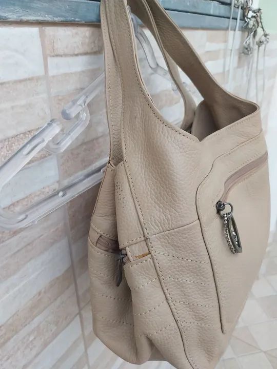Bolsa de Couro legítimo seminova da marca Le Postiche - Foto 3