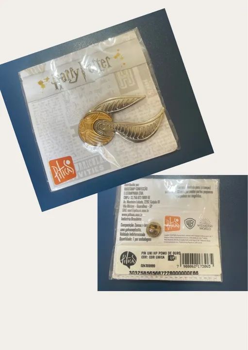 Pin pomo de ouro - Harry Potter