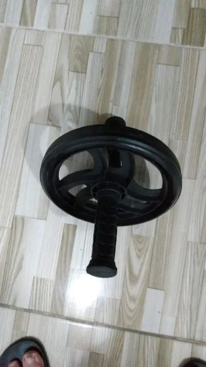 Roda Exercícios Abdominal Funcional Rolo Fitness Treino - Foto 2