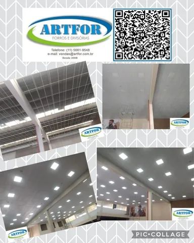 Forro Isopor, Forro Mineral, Forro Lã de Vidro e Forro Pvc.