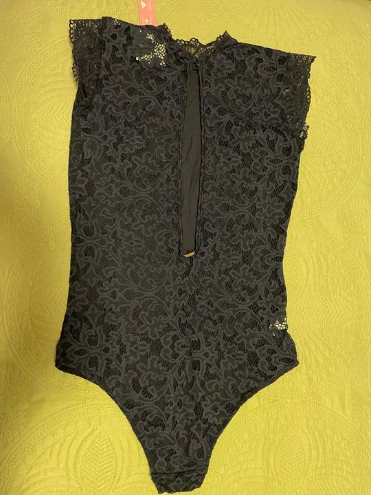  Body Valisere Renda Azul (novo) - Foto 4