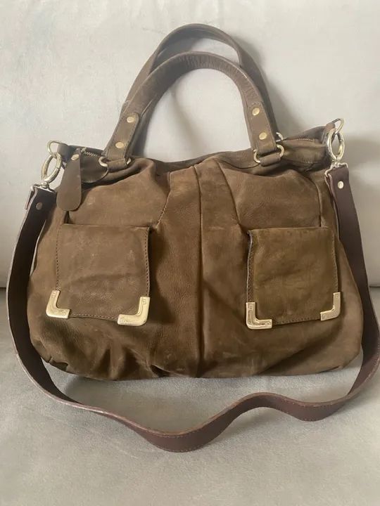 Bolsa em Couro Nabuco marrom Shoestock 