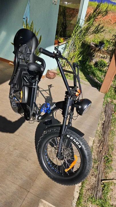Bicicleta Elétrica Gorilla Swell 350W Dobrável com Farol LED e acessórios adicionais - Foto 2