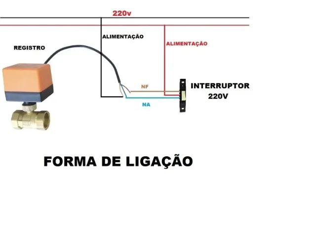 registro válvulas esfera elétrico, 3/4, 220v  - Foto 4