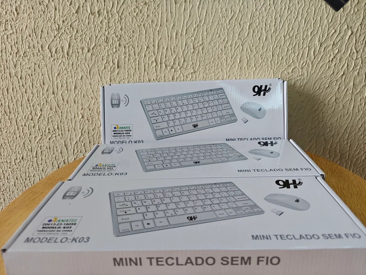 Kit teclado e mouse sem fio portátil  - Foto 4