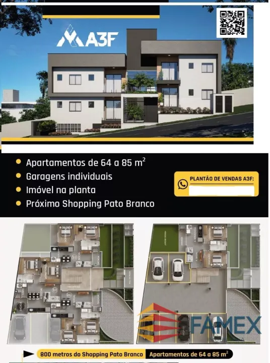 APARTAMENTO À VENDA EDIFÍCIO ROTA DO SOL PROXIMO AO SHOPPING - PATO BRANCO/PR - AP823