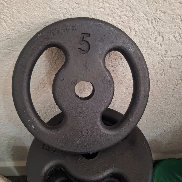 Anilha Pintada De 5kg - R$ 59,95 a vista. - Foto 2