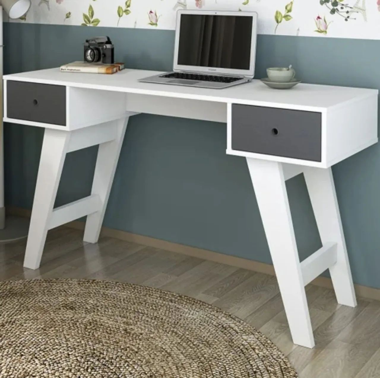 Mesa para computador 2 gavetas amplas 